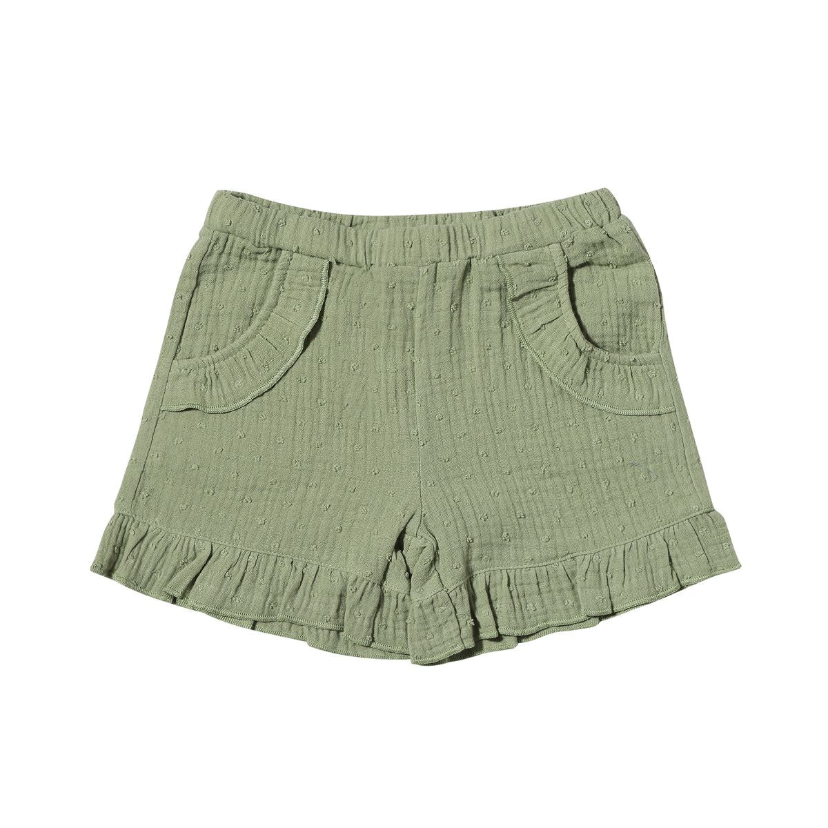 Sage Green Cotton Shorts - Wild Plains