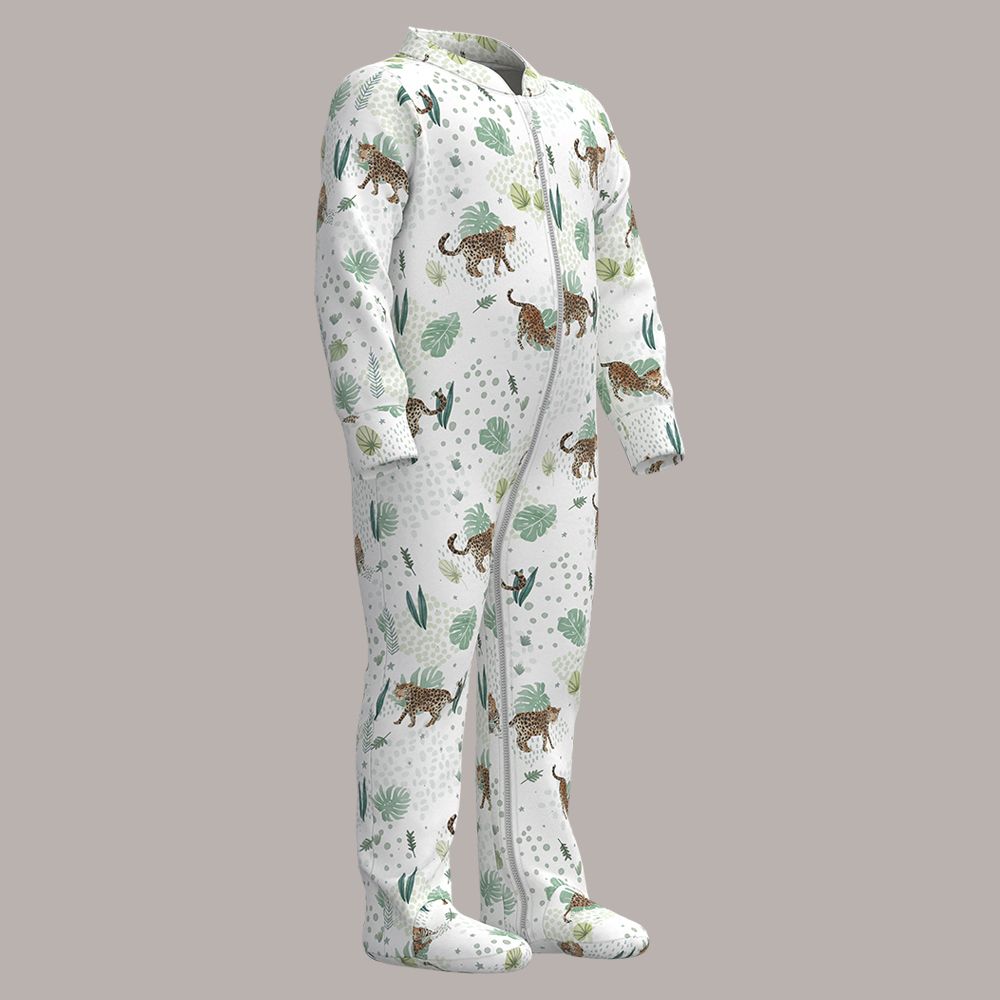 Jaguar Neutral Zipper Footie
