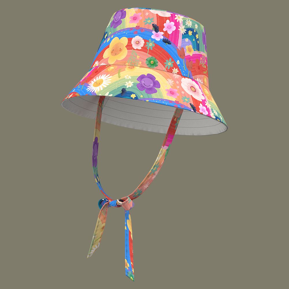 Rainbow Flowers Bucket Hat