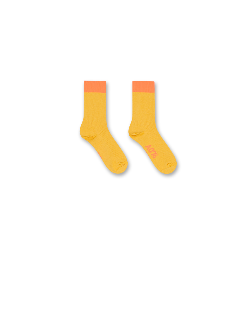 Neon Orange Socks