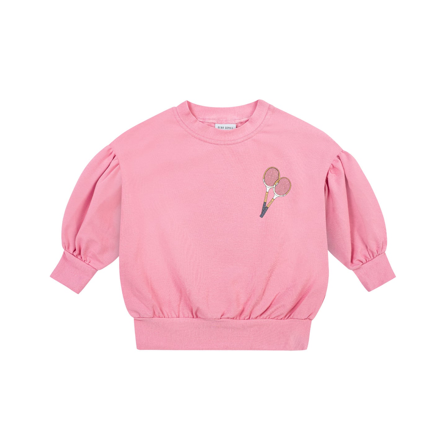 Racquet Pink Puff Sleeve Sweatshirt