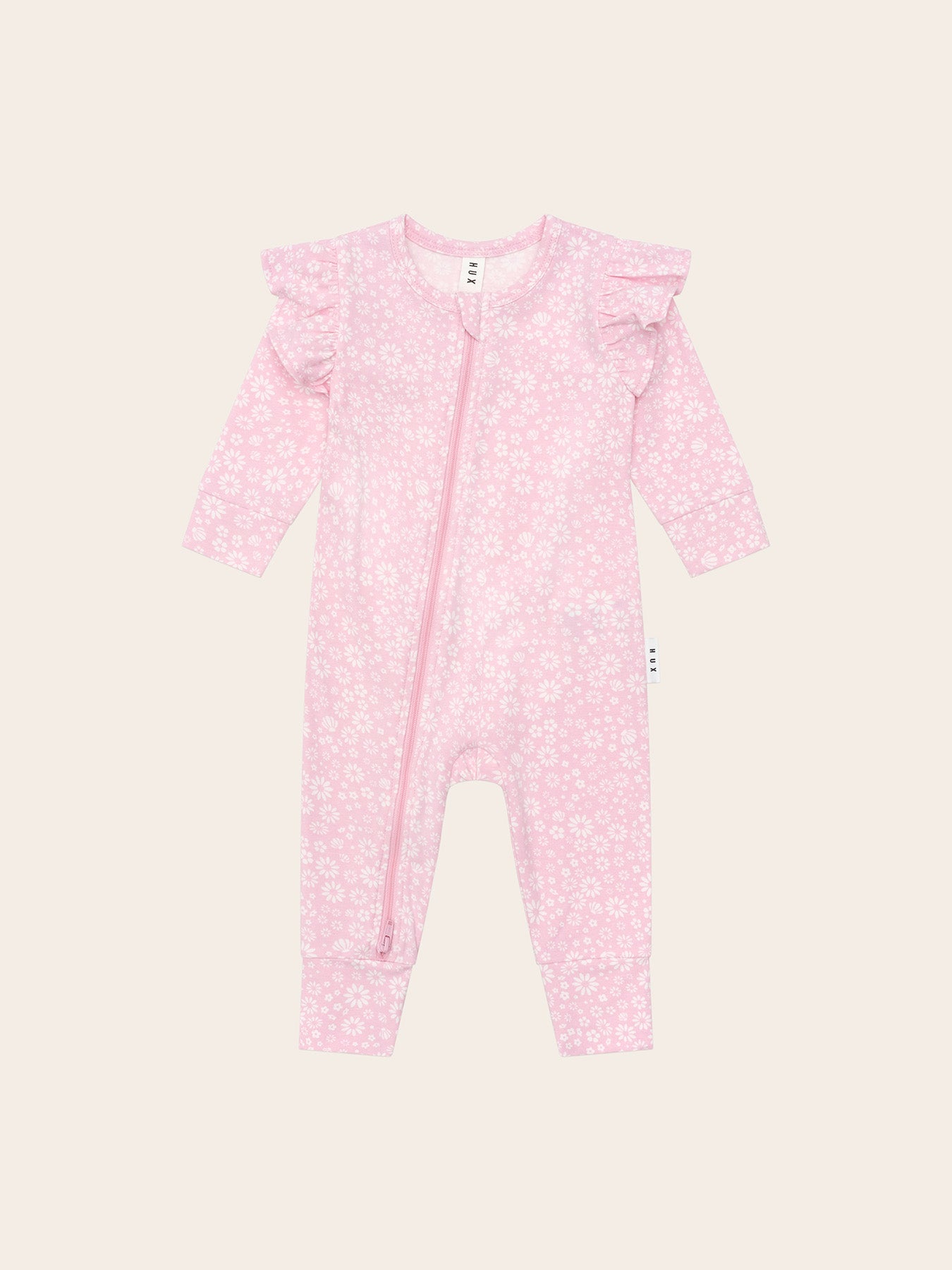 Pink Daisy Frill Romper - Wild Plains