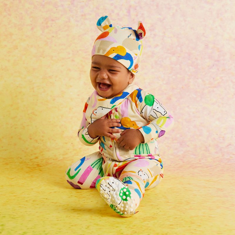 Happy Herd Long Sleeve Romper