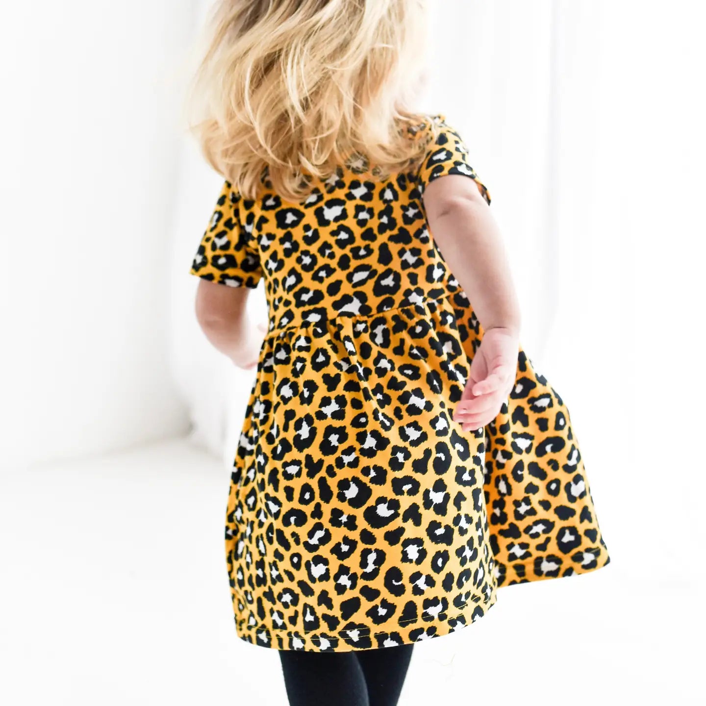 Yellow Leopard Print Dress