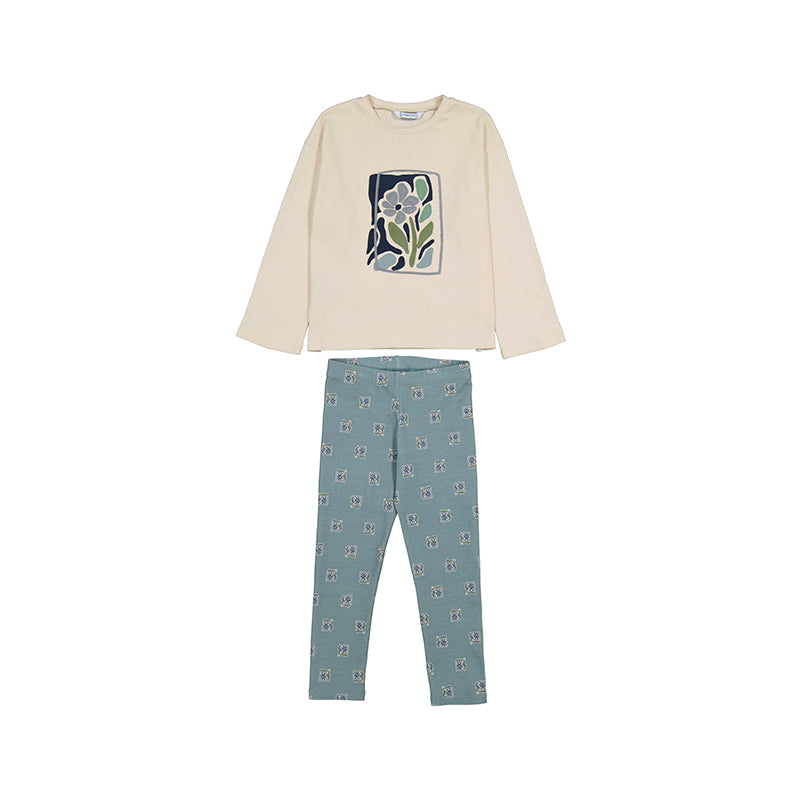 Sage Flower Legging Set