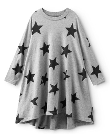 Heather Grey Star Dress