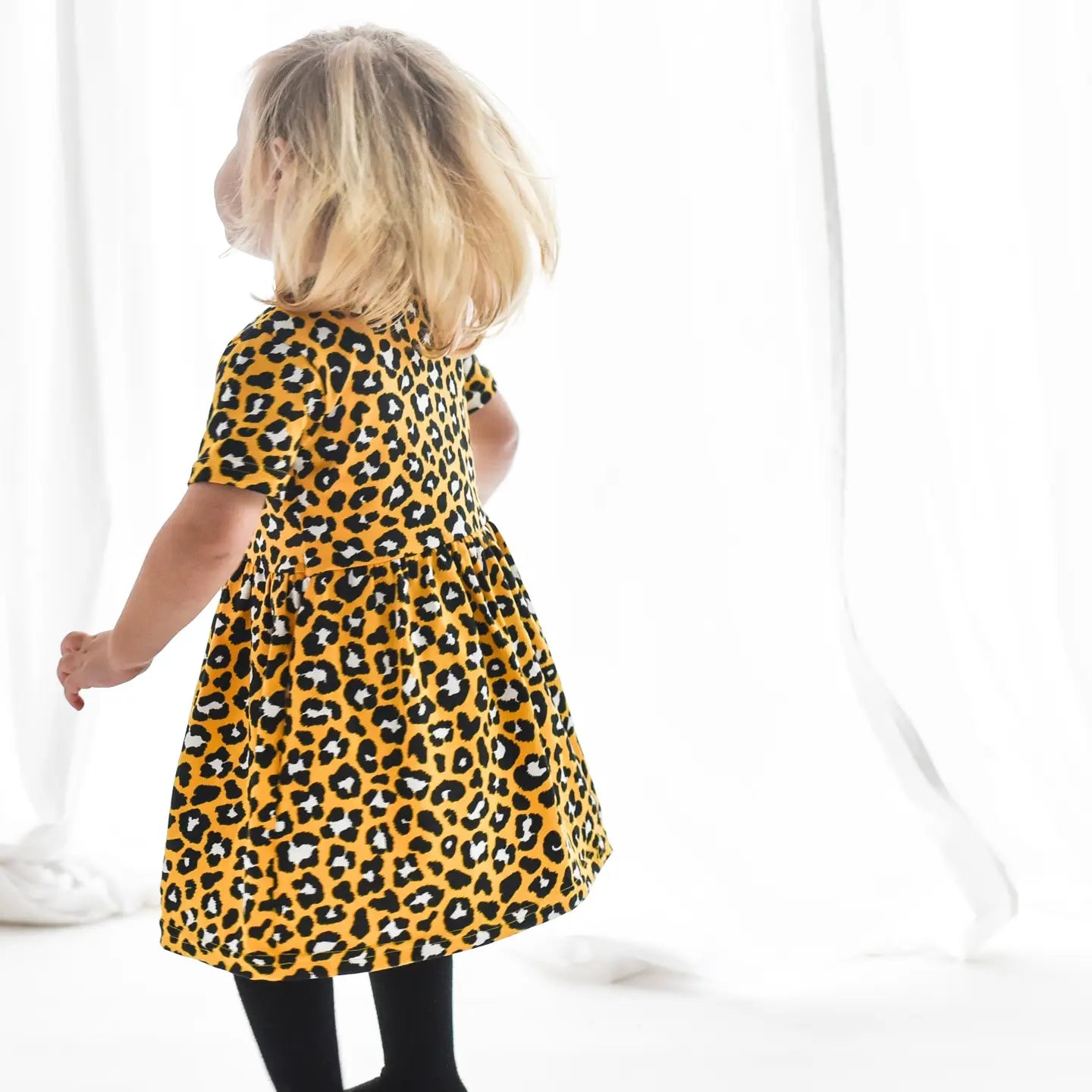 Yellow Leopard Print Dress