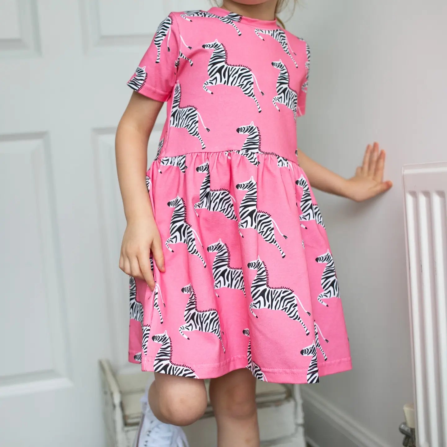 Pink Zebra Print Dress