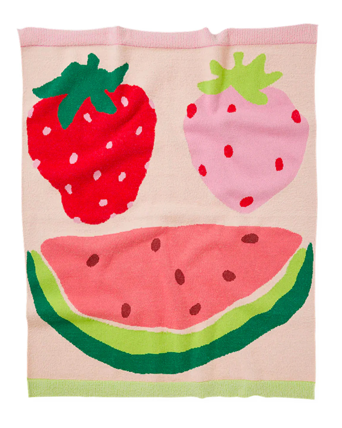 Eat the Rainbow Fluffy Knit Blanket - Wild Plains