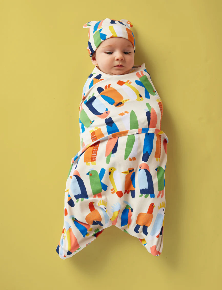 Parrot Print Baby Wrap - Wild Plains