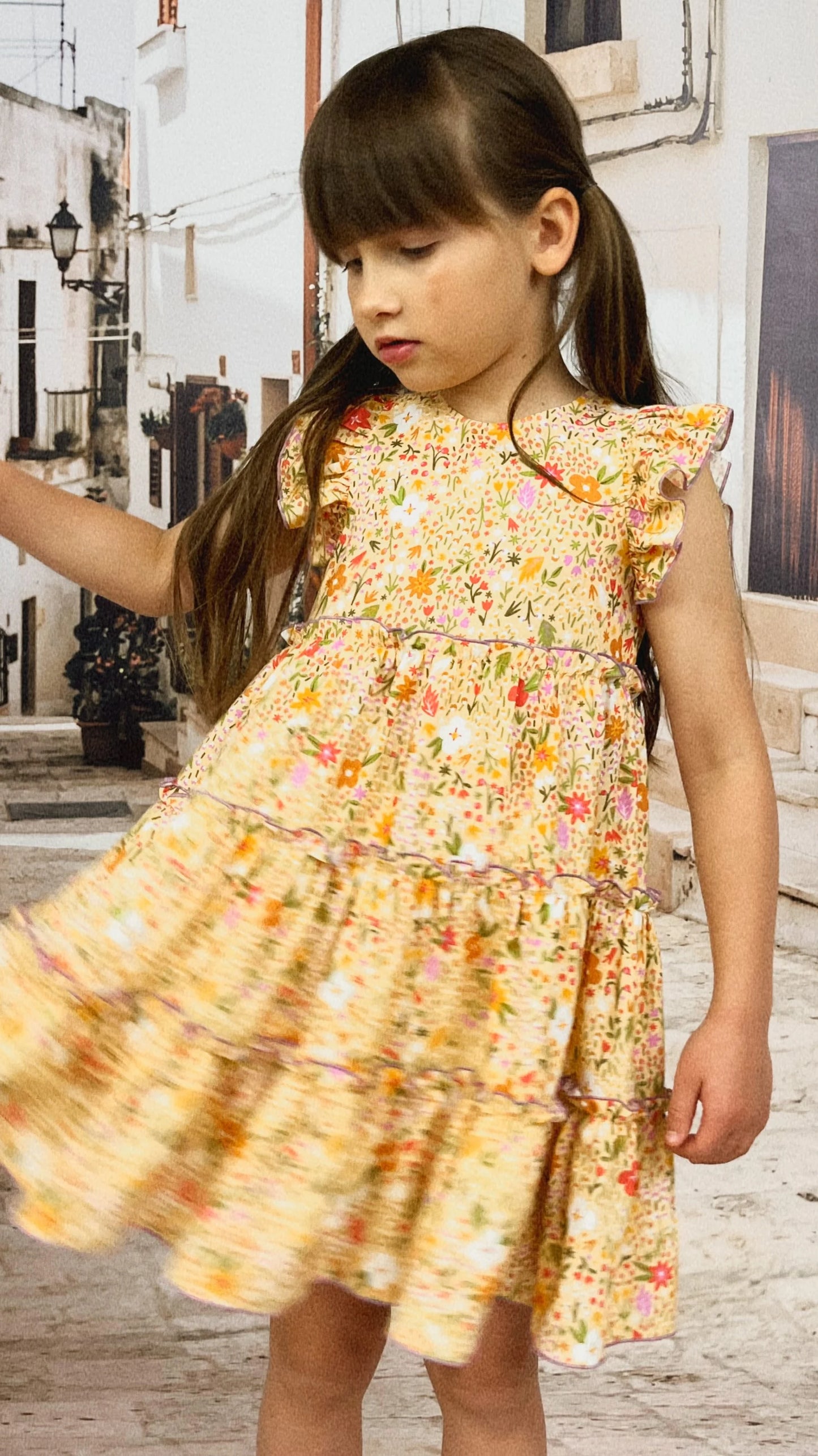 Yellow Floral All Over Dress