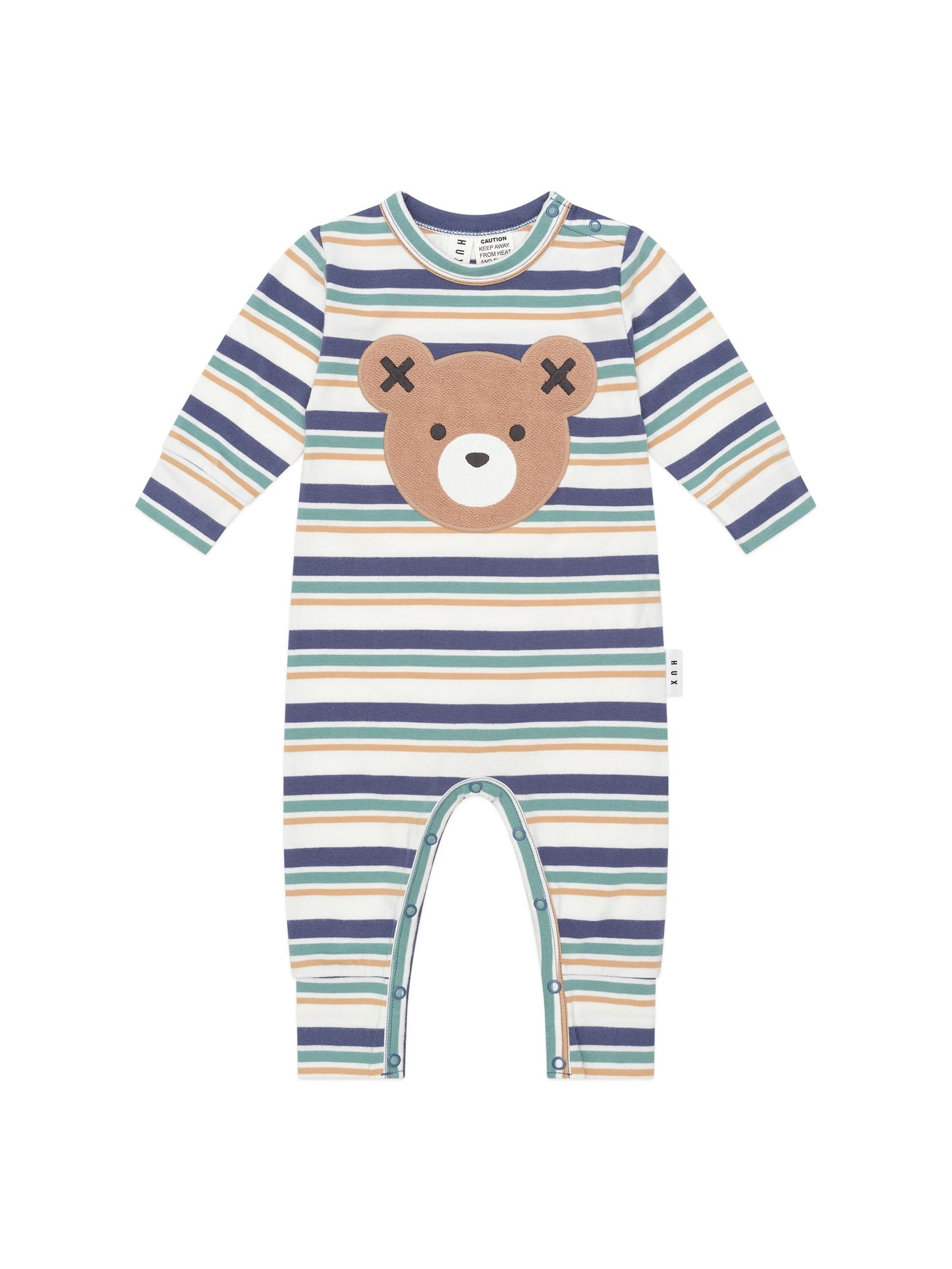 Multi Stripe Bear Romper