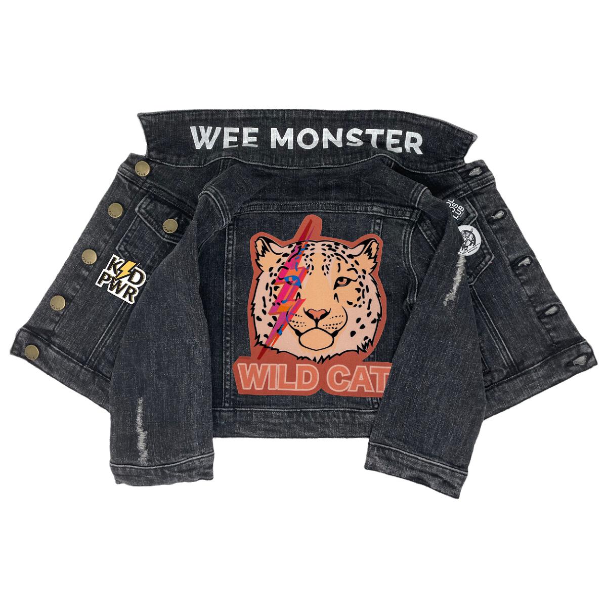 Wild Cat Black Denim Jacket - Wild Plains