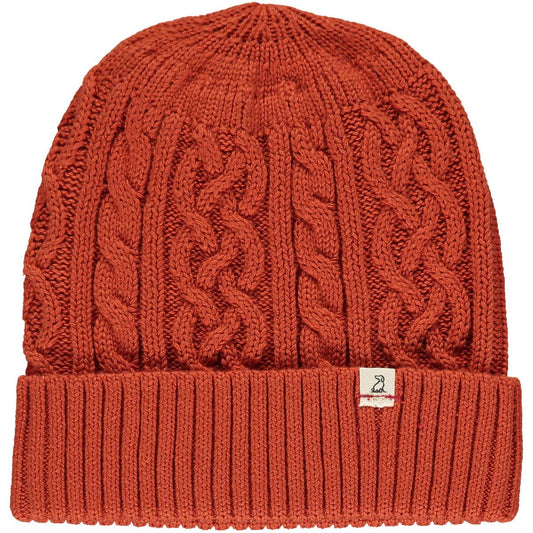 Orange Cotton Beanie - Wild Plains