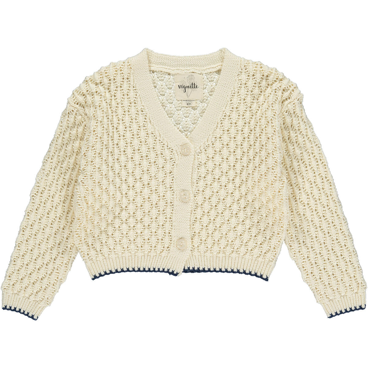 Ivory Margot Cardigan - Wild Plains