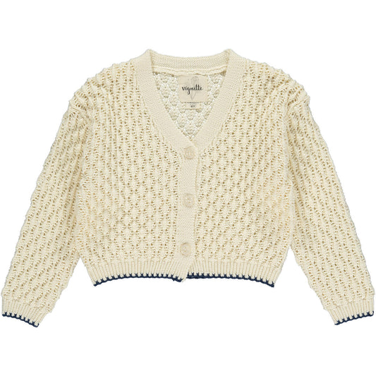 Ivory Margot Cardigan - Wild Plains