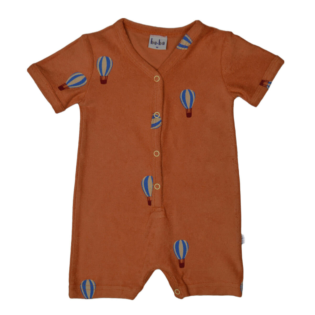 Terracotta Balloon Print Terry Summersuit - Wild Plains