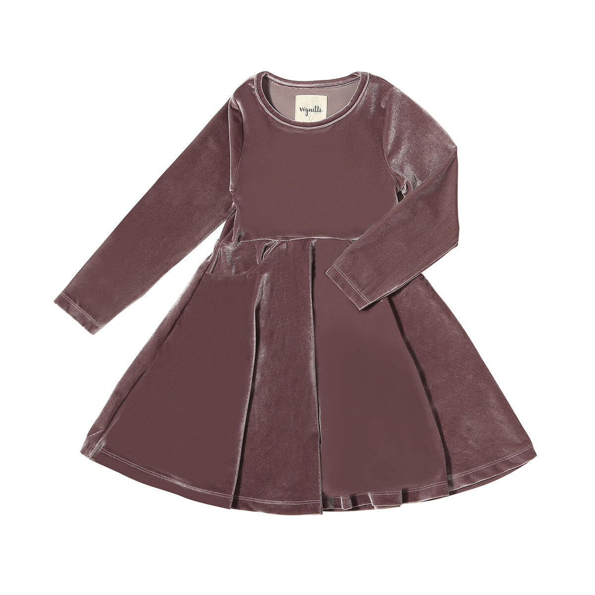 Plum velvet dress - Wild Plains