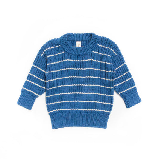 Luca Blue Stripe Sweater - Wild Plains