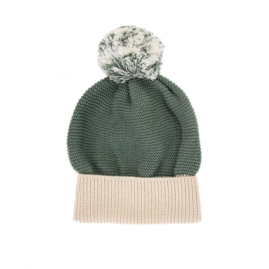 Green Pom Pom Hat - Wild Plains