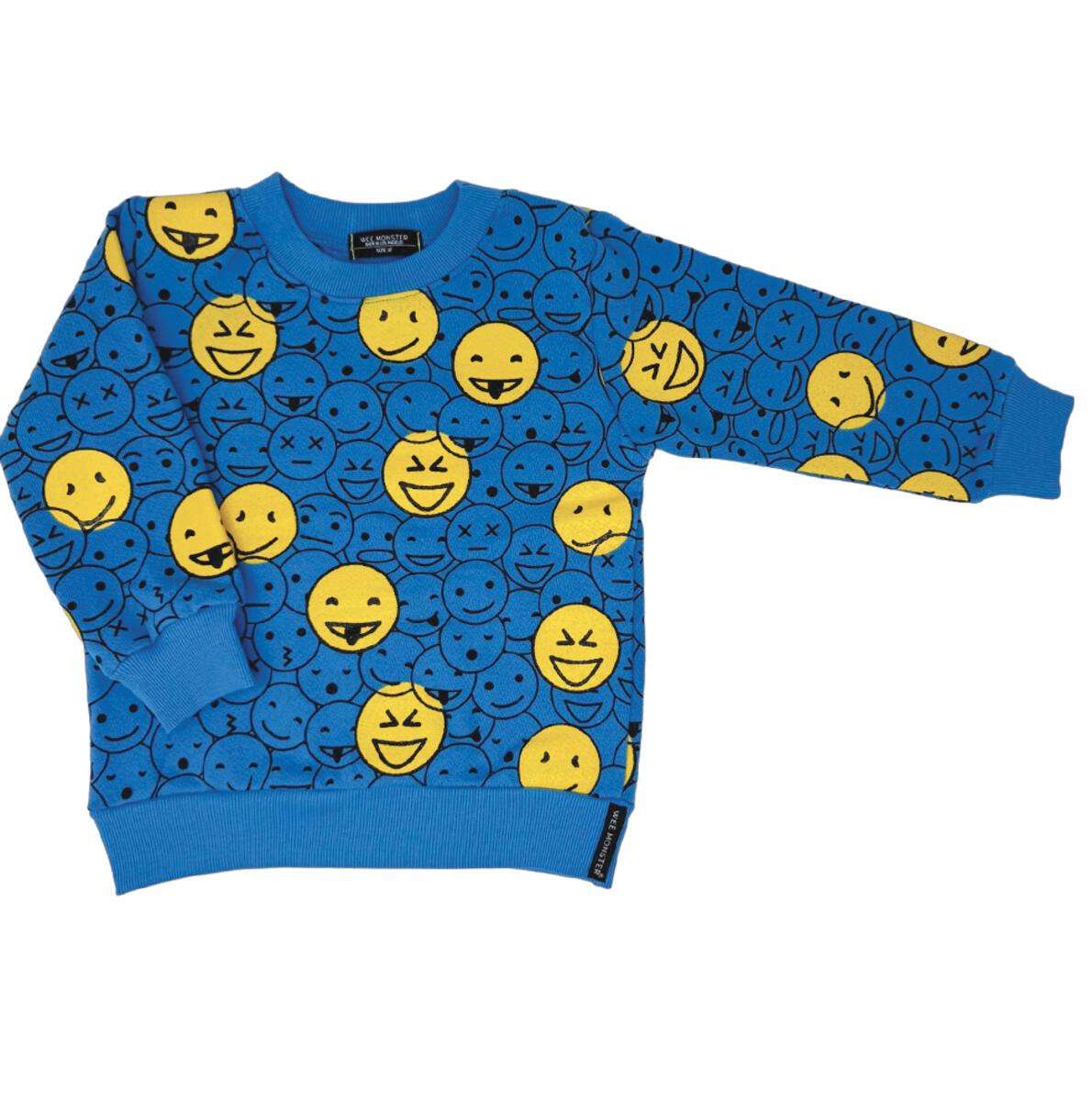 Blue Monster Face Sweatshirt - Wild Plains