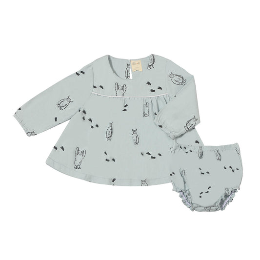 Yeti Baby Dress - Wild Plains