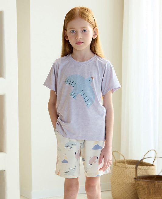Lavender Blue Bird T-shirt