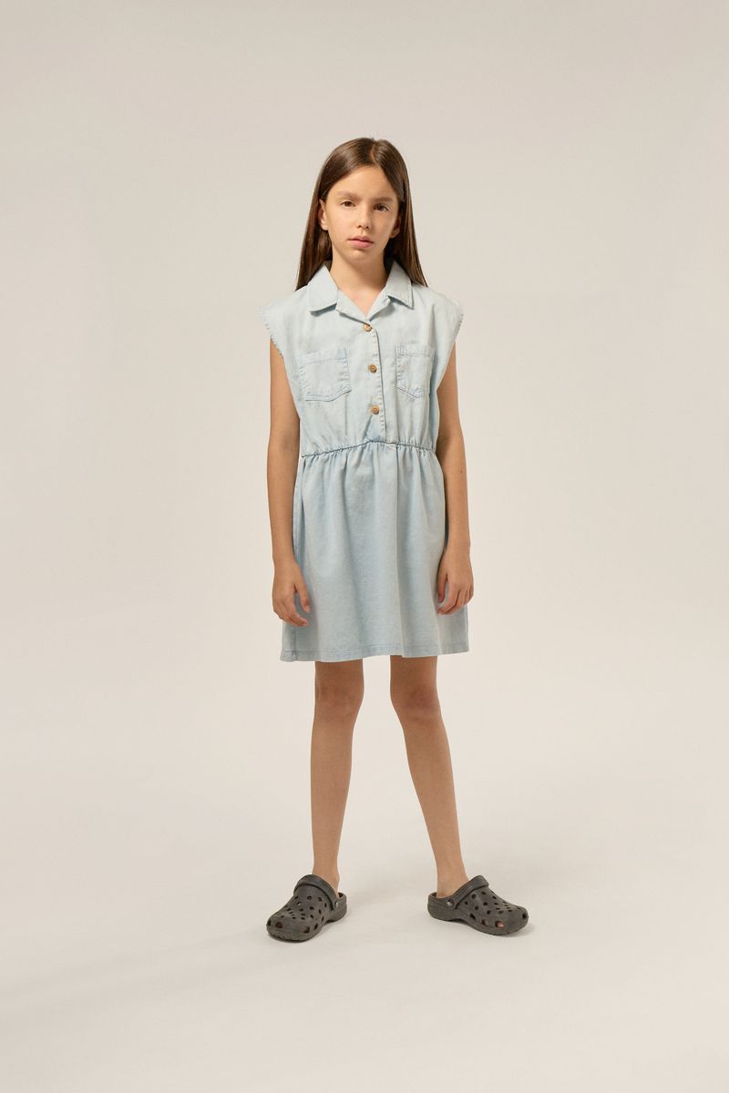 Light Blue Denim Dress