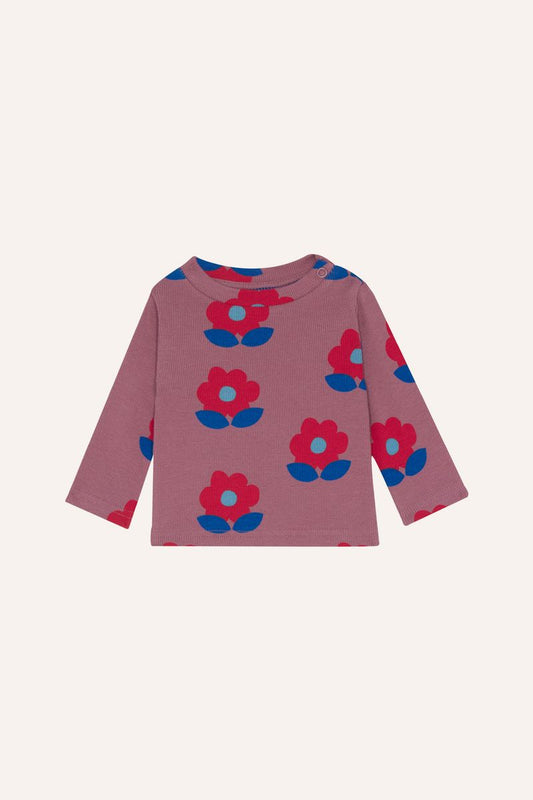 Big Flowers Purple Baby Tshirt