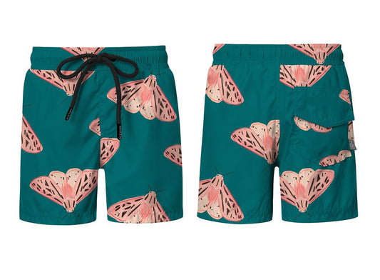 Pink Moth Swim Shorts