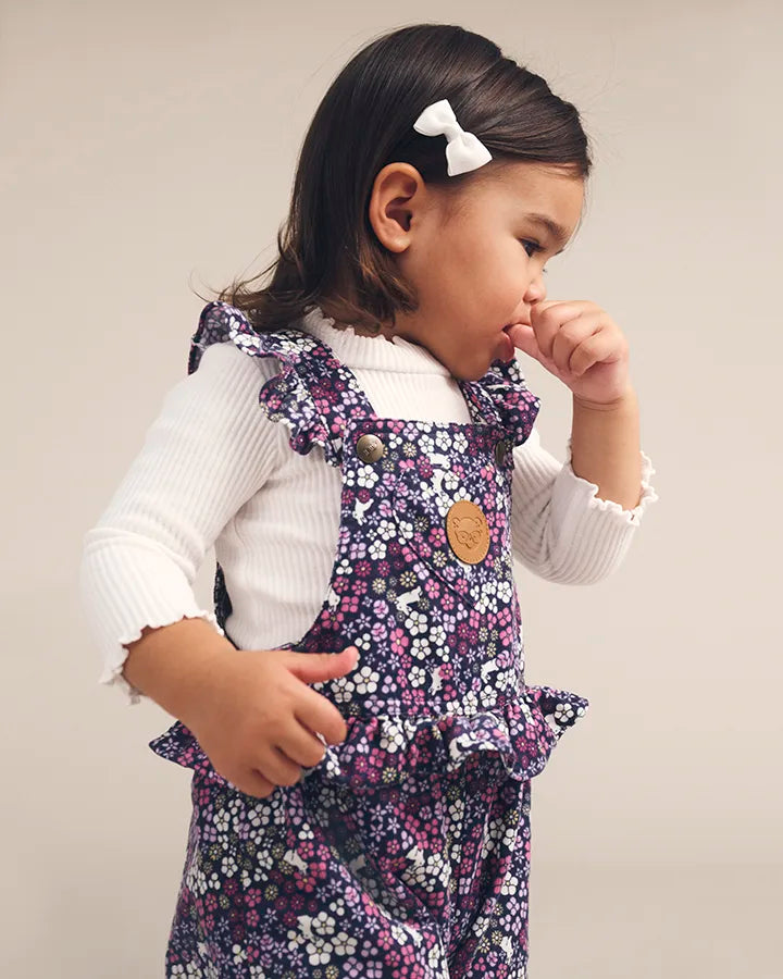 Midnight Flower Overall