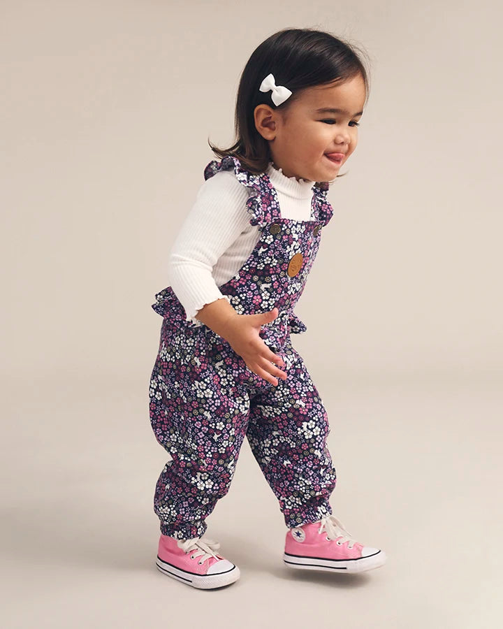 Midnight Flower Overall