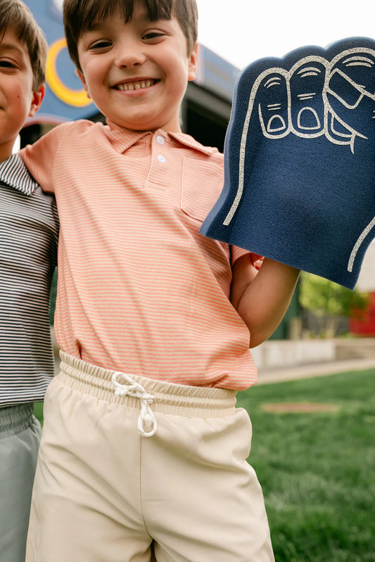 Apricot Stripe Polo