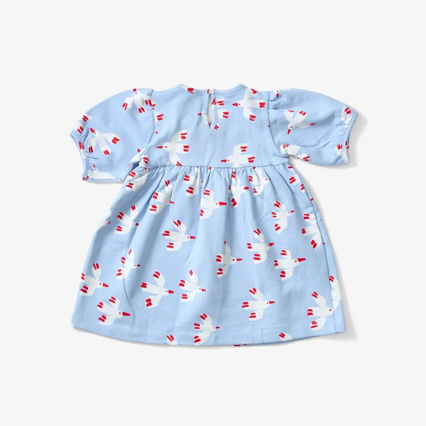 Bird Balloon Sleeve Dress