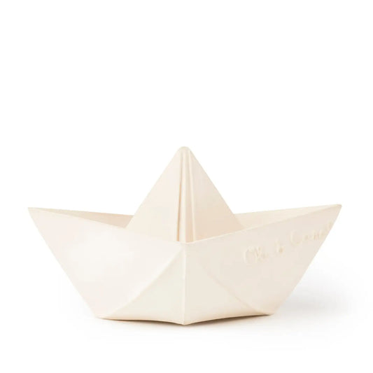 White Origami Boat