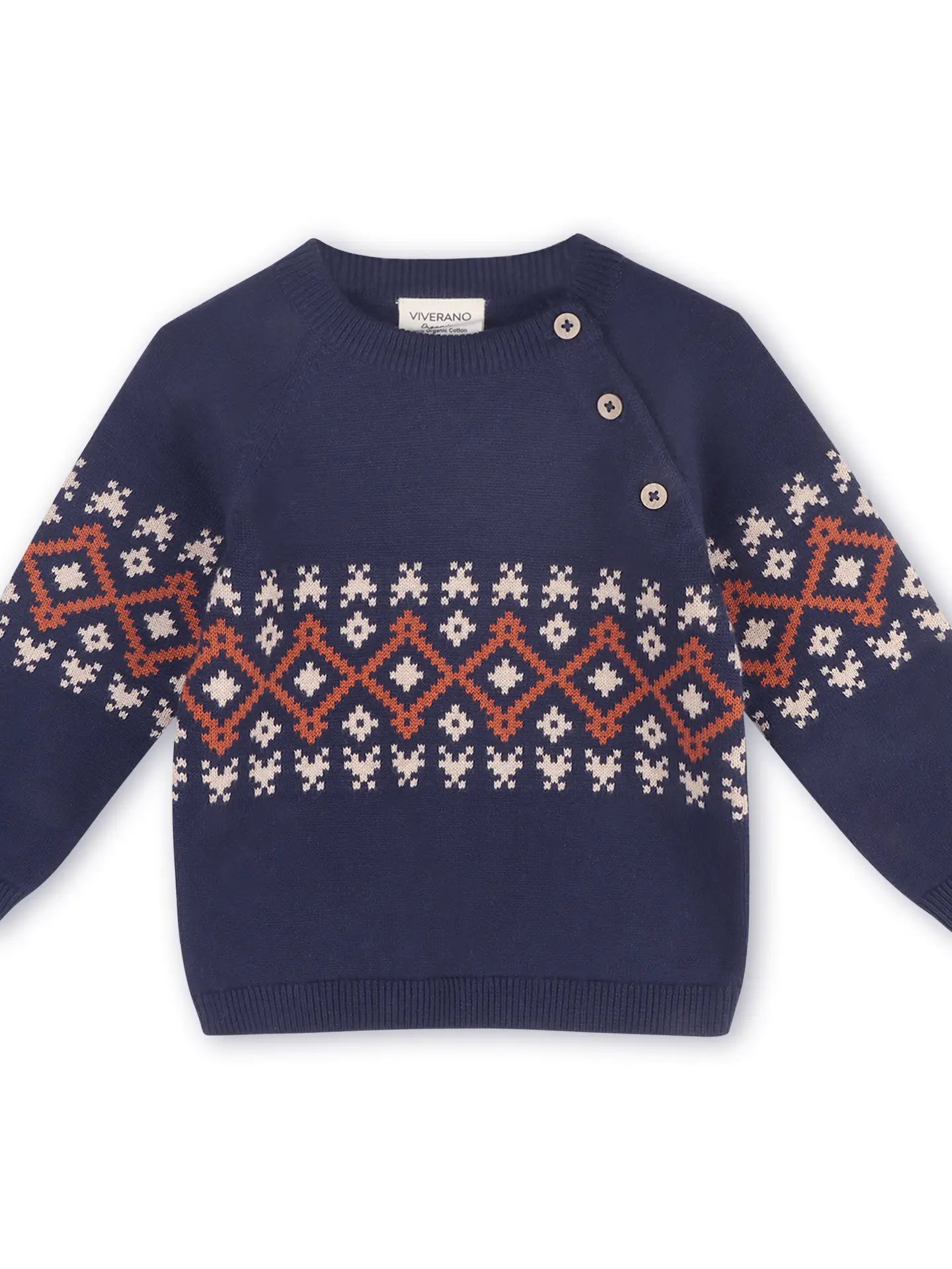 Raglan Navy Sweater - Wild Plains