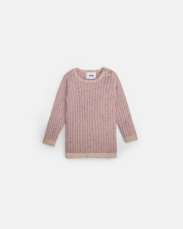 Rose ribbed top - Wild Plains