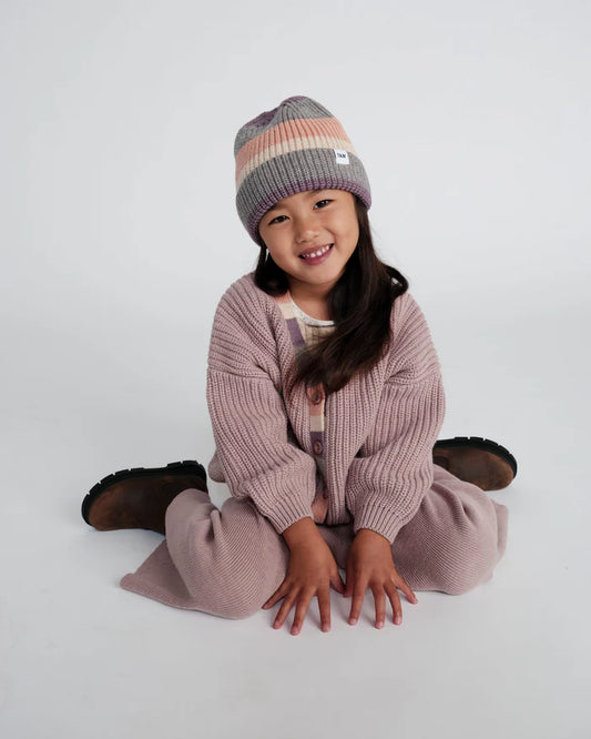 Rose stripe beanie - Wild Plains