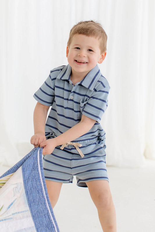 Blue Stripes Archie Polo