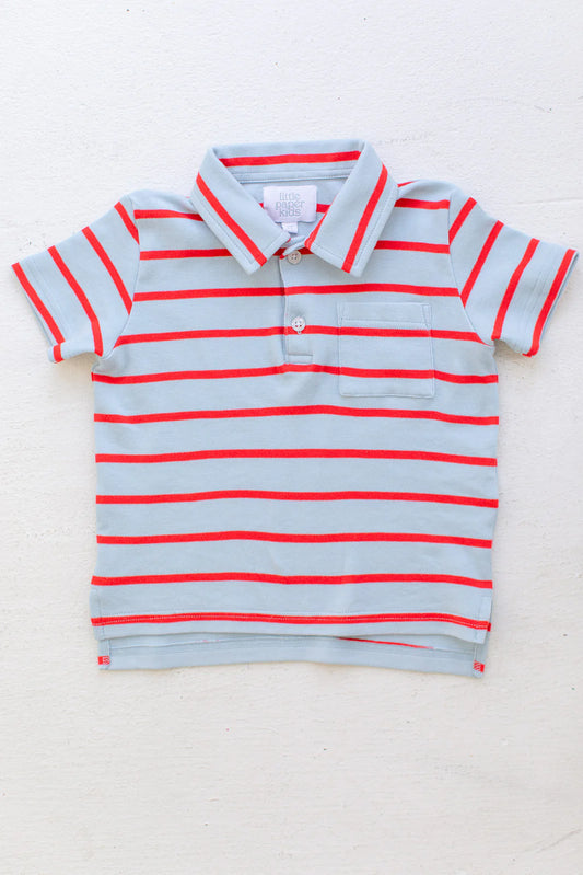 Blue/Red Stripes Archie Polo