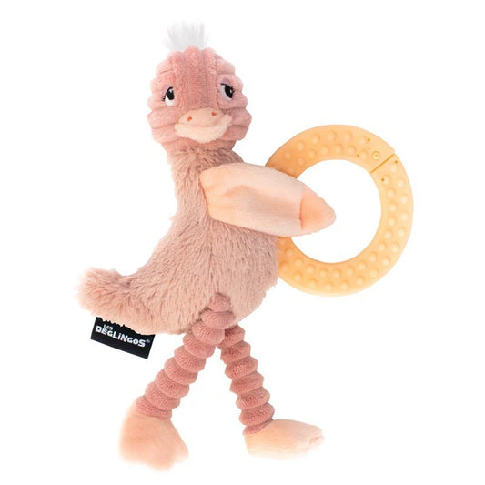 Pomelos the Ostrich Plush with Chewing Ring - Wild Plains