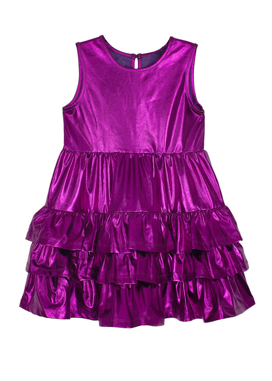 Purple Metallic Dress - Wild Plains