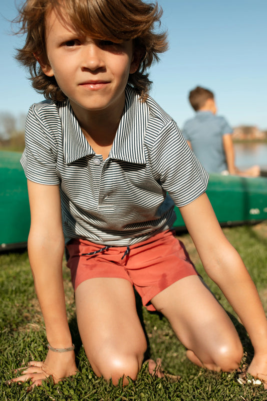 Navy Stripes Archie Polo