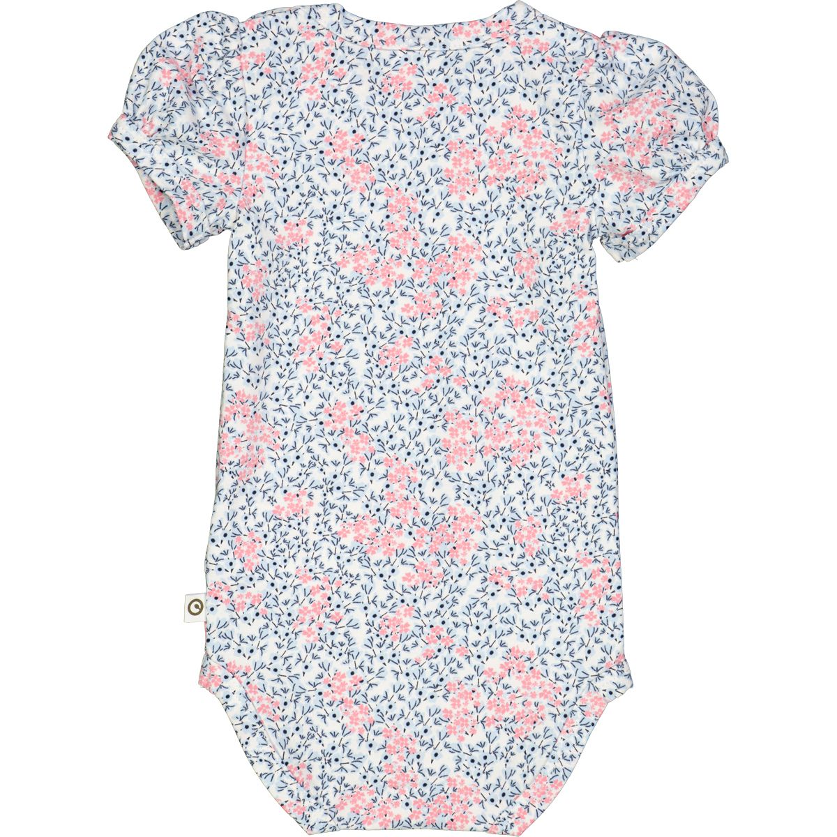 Bubblegum Floral Puff Sleeve Bodysuit