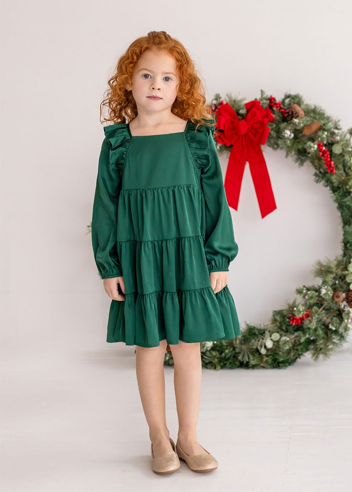 Green Mistletoe Dress - Wild Plains