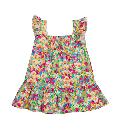 Bright Floral Dress - Wild Plains