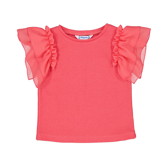 Peony Flutter Sleeve Shirt - Wild Plains