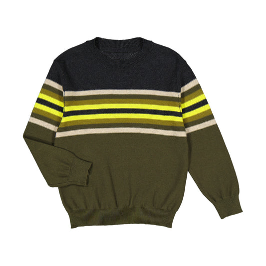 Green Striped Sweater - Wild Plains