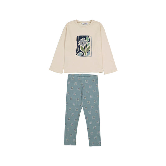 Sage Flower Legging Set