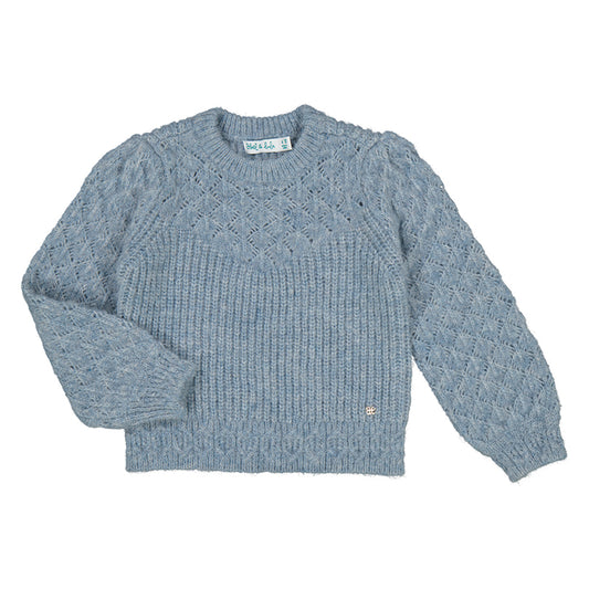 Light Blue Knit Sweater - Wild Plains